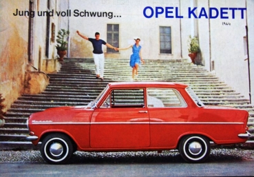 Opel Kadett Modelprogram 1964 Carbrochure (8254)